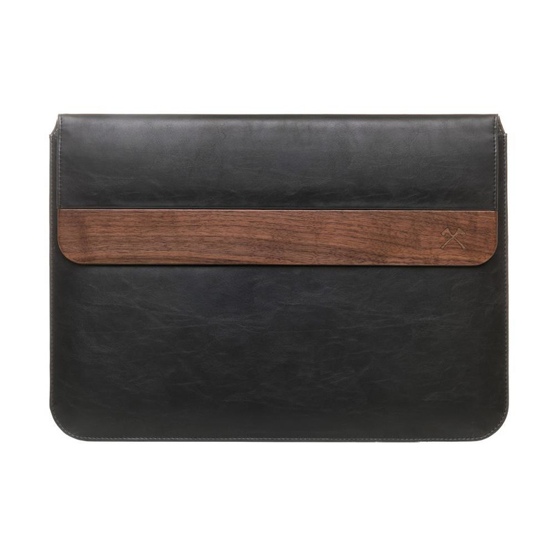 EcoPouch 13´´ (walnut-black leather )